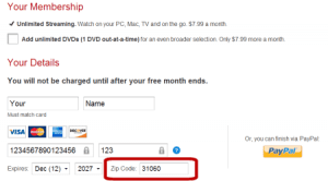 Netflix US Trial Step 3