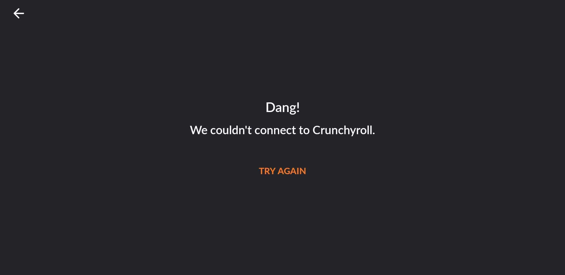 Crunchyroll VPN Error