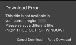 Netflix Download Error