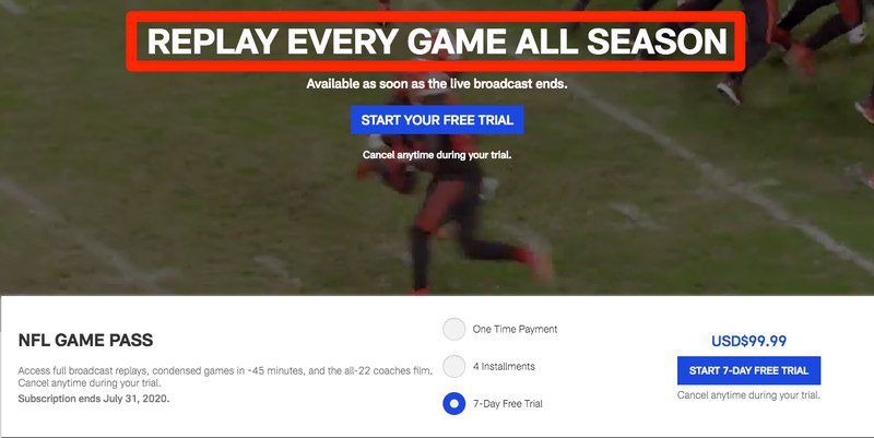 How to Watch NFL Game Pass with No Blackout - Getflix