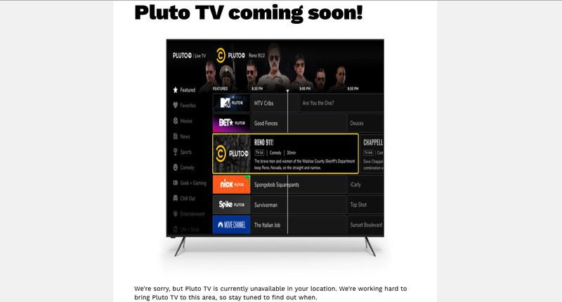 Pluto TV Error