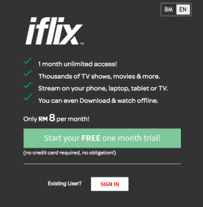 Create Free iFlix Account outside Malaysia with VPN or Smart DNS Proxies