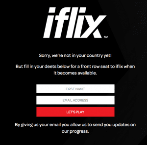 iFlix Geo Location Error in USA, Canada, Australia, and UK