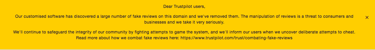 NordVPN Trustpilot Error