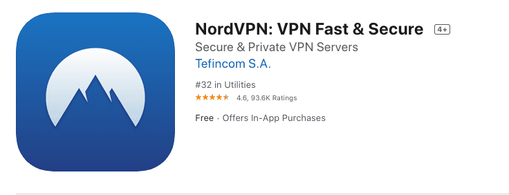 NordVPN iOS