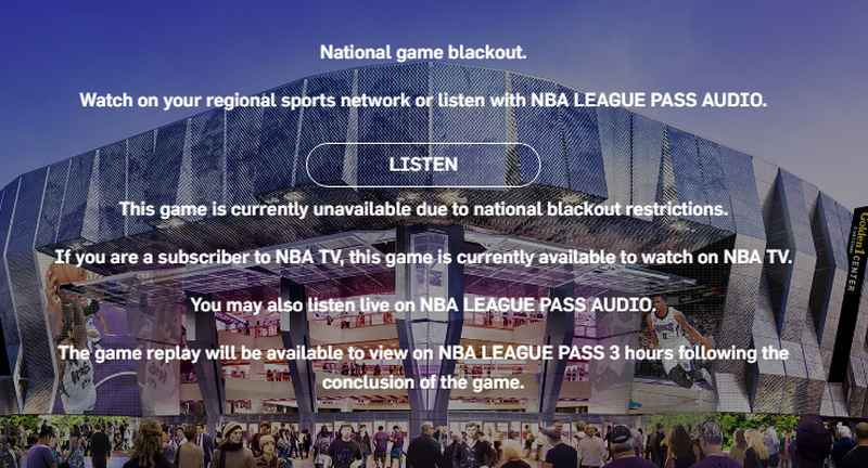 NBA Blackouts