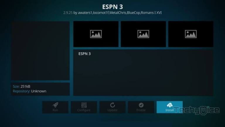 Install ESPN3
