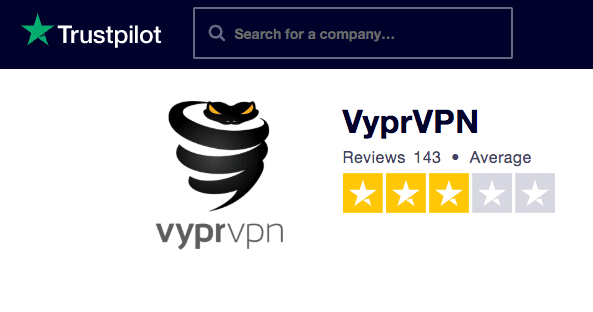 VyprVPN Trustpilot