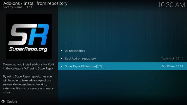 How to Install Superrepo on Kodi 17.6 Krypton
