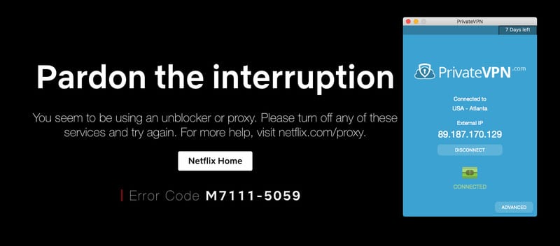 Netflix Error PrivateVPN