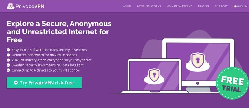 PrivateVPN Free Trial