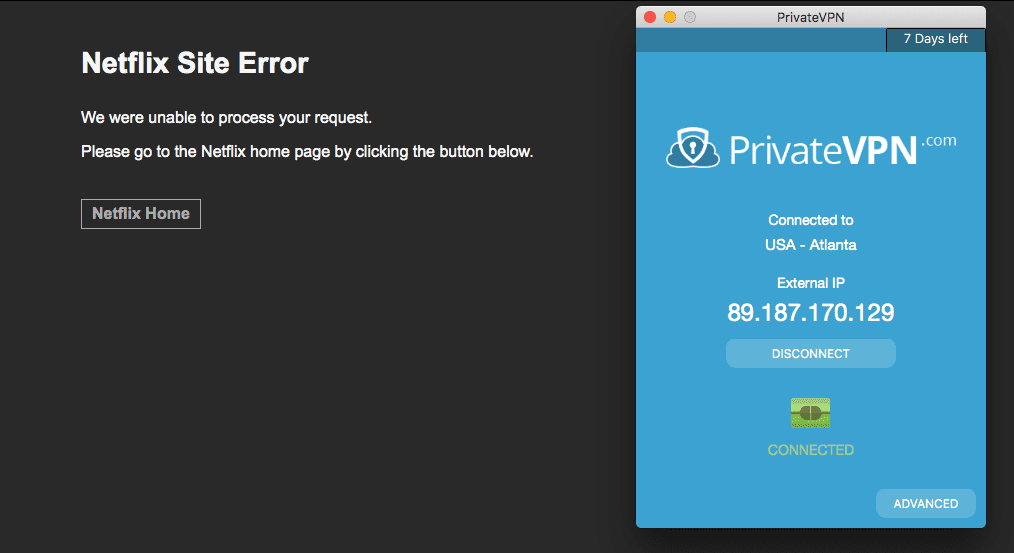 Site Error Private