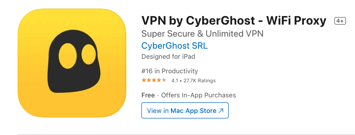 CyberGhost iOS