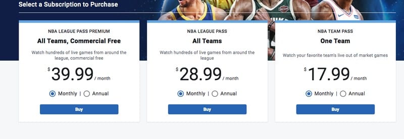 NBA League Pass Subscription