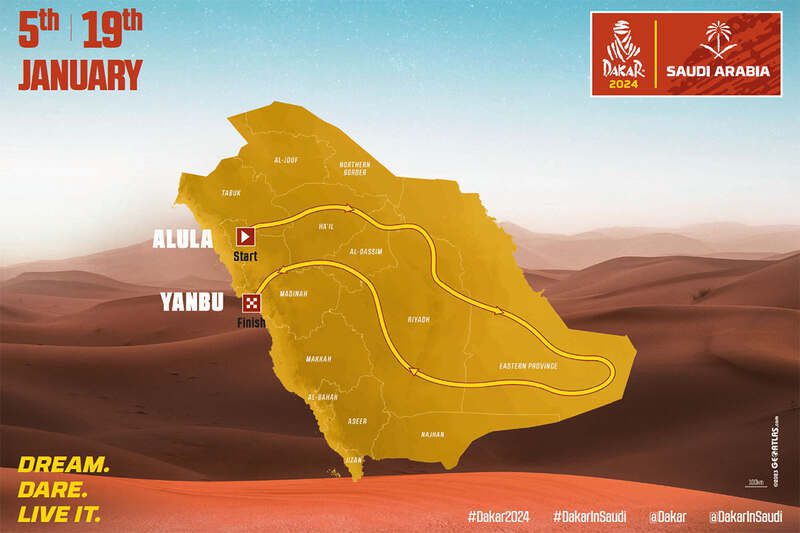 Rally Dakar 2024 Map