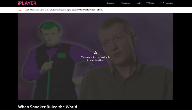 BBC iPlayer Updated Error
