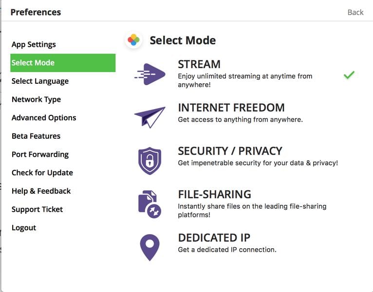 PureVPN Mac Settings