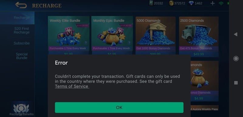 How To Fix Google Play Gift Card Errors - 2023 - Cardtonic