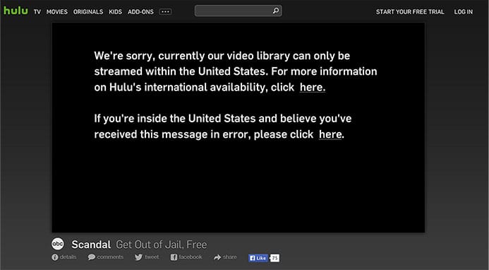 Hulu Error