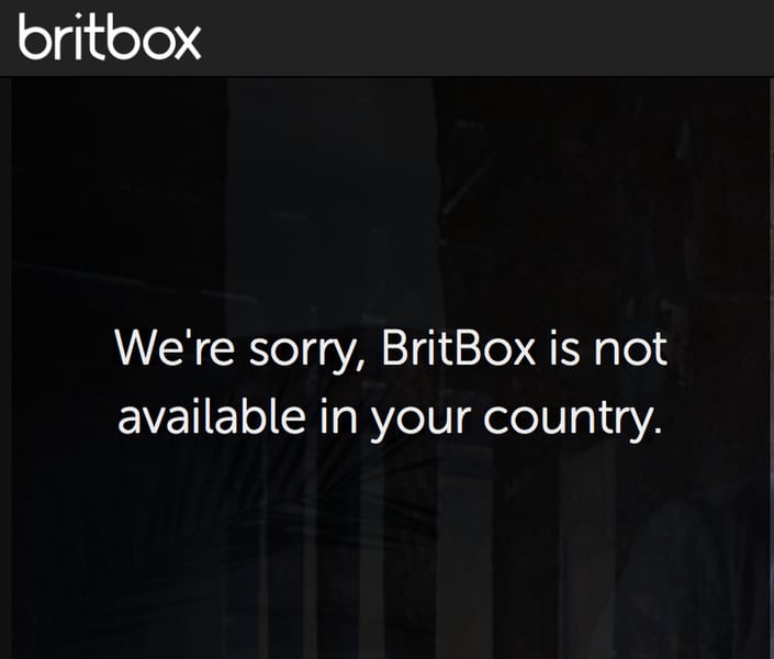 Britbox Error