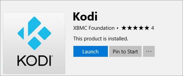 Launch Kodi Installation