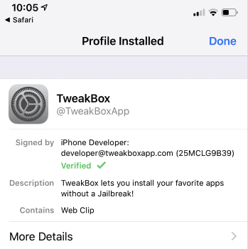 TweakBox Installed