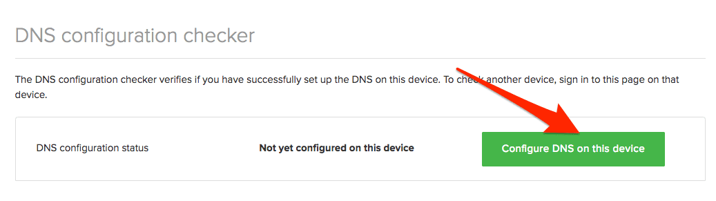 Configure DNS on Device