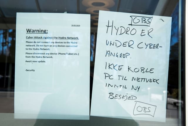 Norsk Hydro, Victim of Ransomware Attack