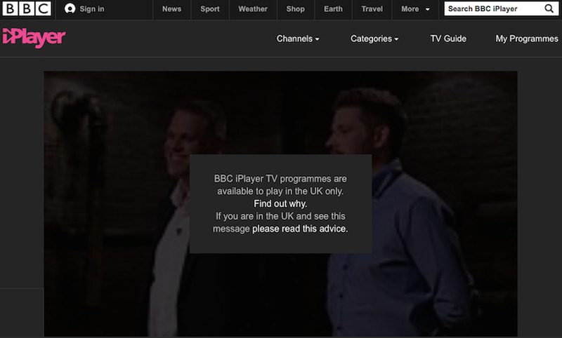 BBC iPlayer Error 2