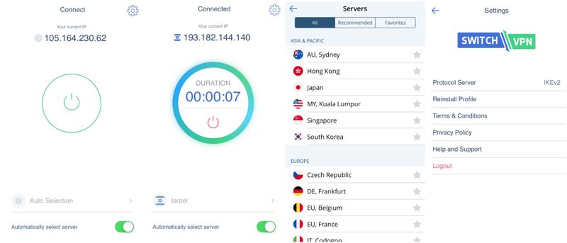 SwitchVPN Mobile App