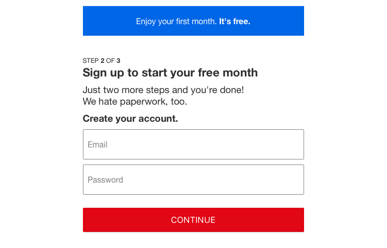 Netflix Submit Your Email