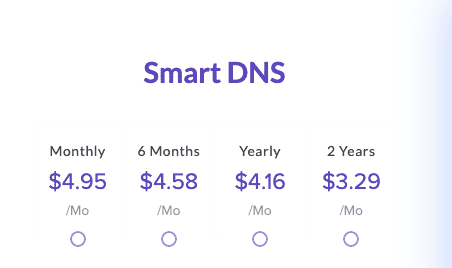 Smart DNS Pricing