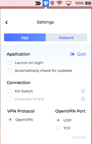 Unlocator Settings