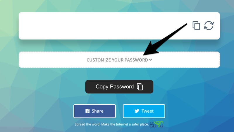 Customize Your password