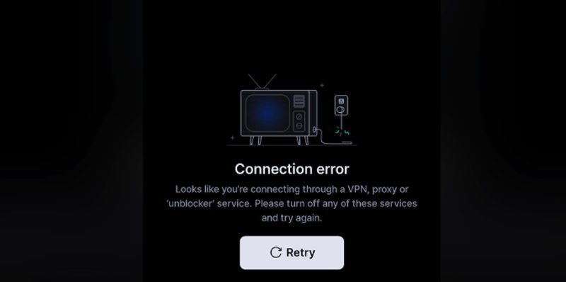 Disney+ VPN Error