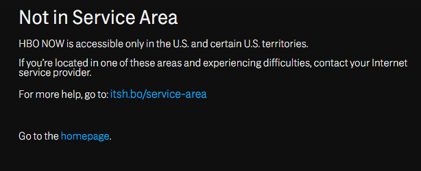 HBO Now Error