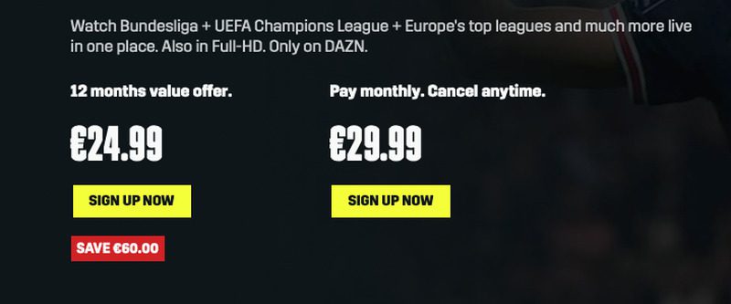 DAZN Germany New