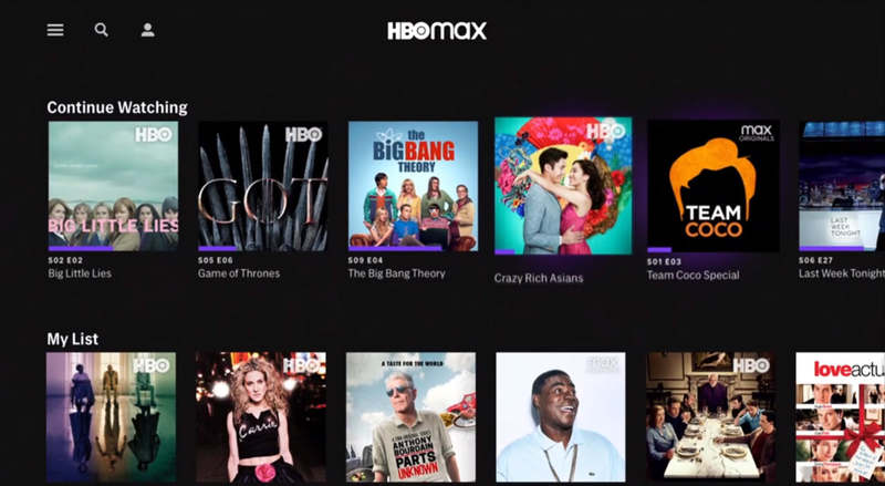 HBO Max Application