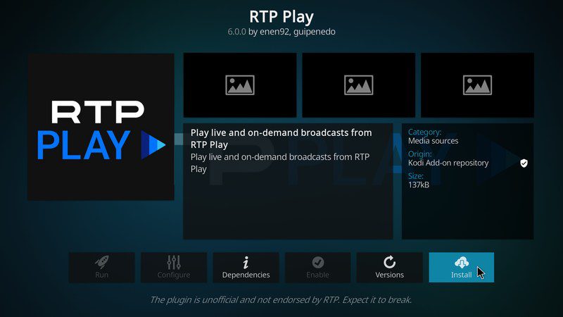 Install RTP Play