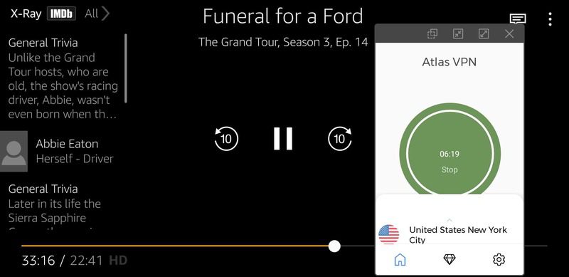 Atlas VPN Amazon prime