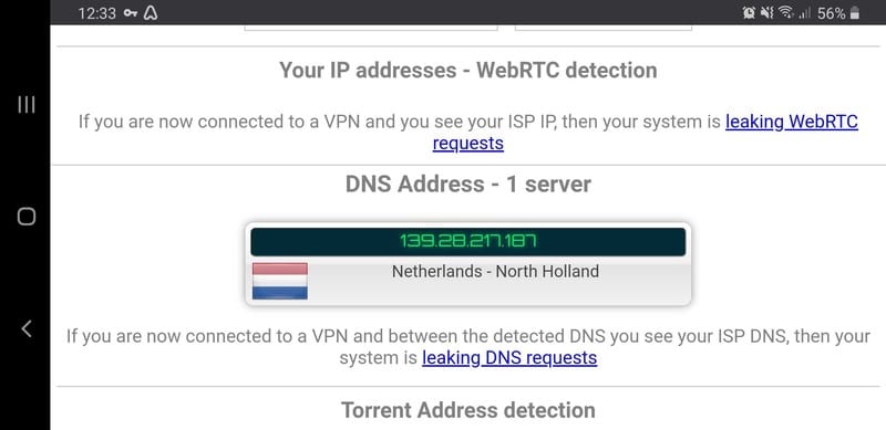 Atlas VPN Leak Test 2