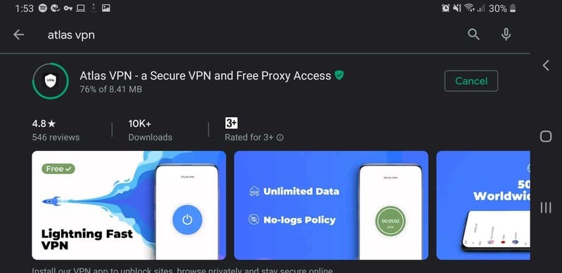 AtlasVPN Android