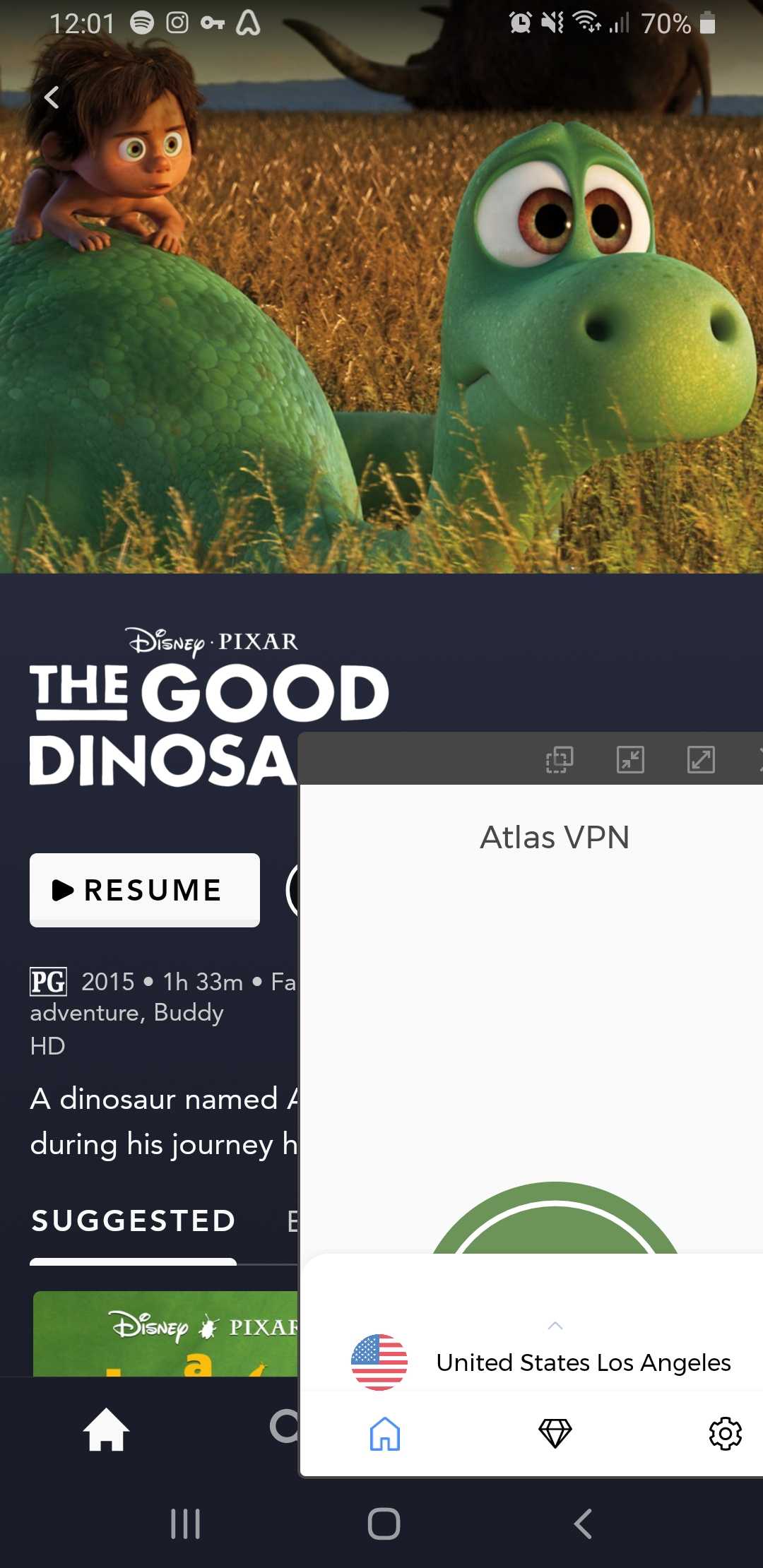 Disney+ Atlas VPN