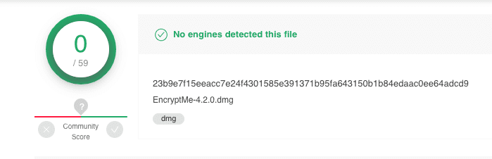 Encrypt Me Virus Scan