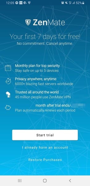 ZenMate Free Trial