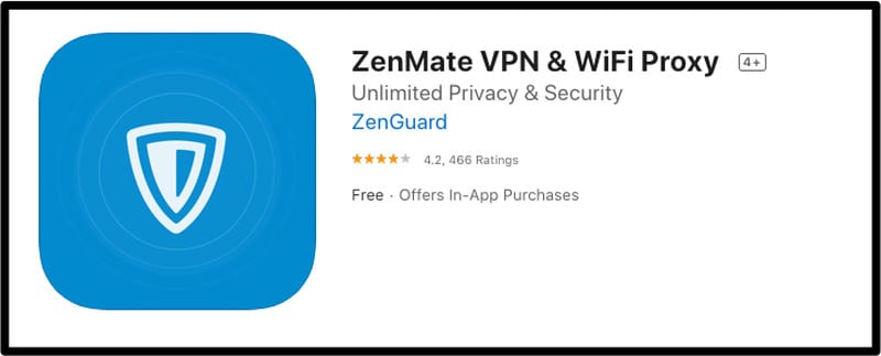 Zenmate iOS