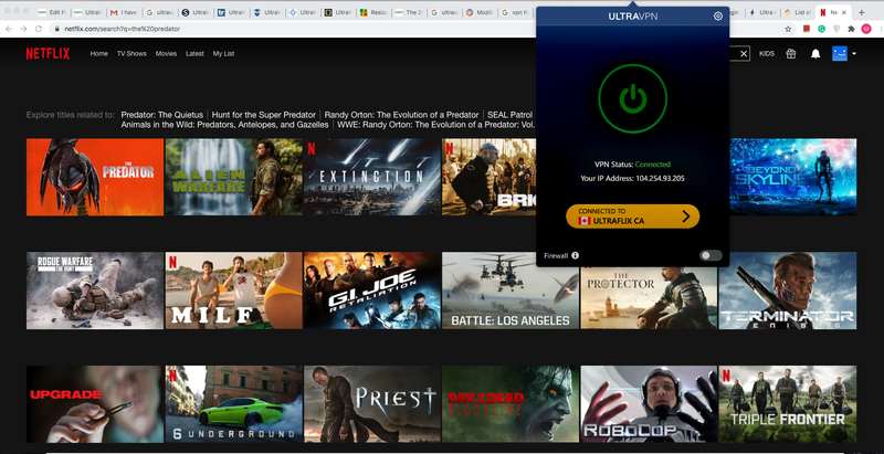 UltraVPN Netflix Worked