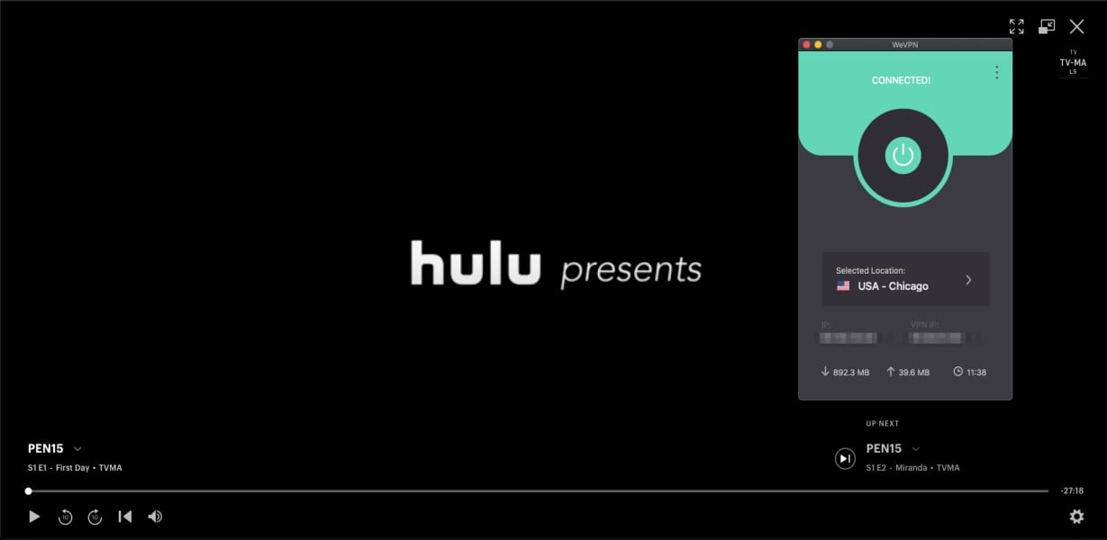 WeVPN Hulu