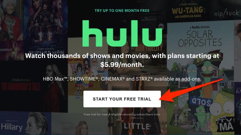 Start Hulu Free Trial