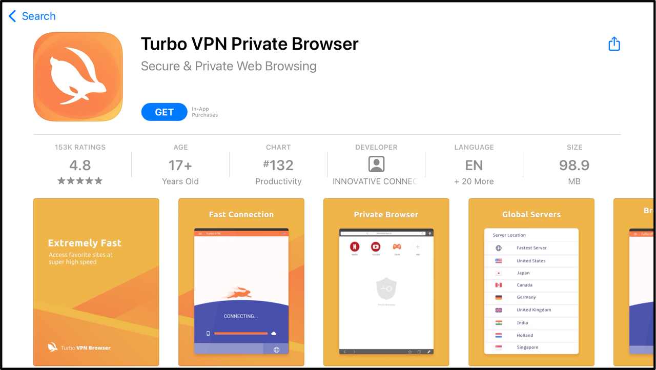 Turbo VPN iOS
